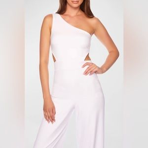 #28-NWT Susana Monaco Asymmetrical Cut Out Jumpsuit